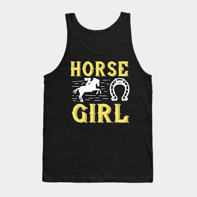 Horse Girl Tank Top by HelloShirt Design